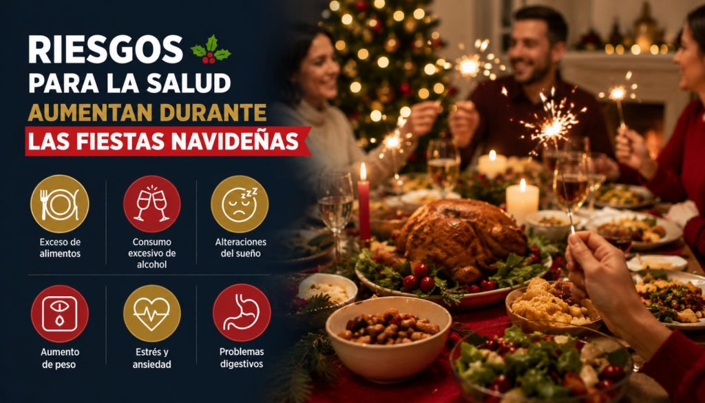RIESGOS PARA LA SALUD AUMENTAN DURANTE LAS FIESTAS NAVIDEÑAS